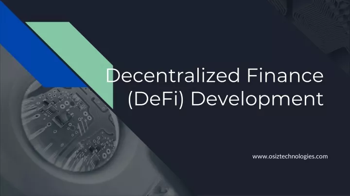 decentralized finance defi development