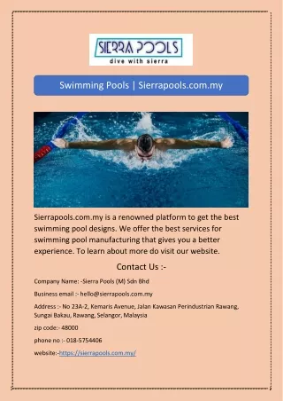 swimming pools sierrapools com my
