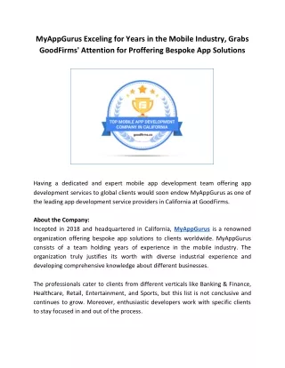 myappgurus exceling for years in the mobile
