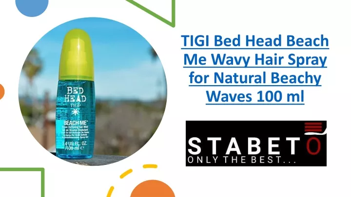 tigi bed head beach me wavy hair spray for natural beachy waves 100 ml