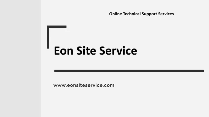 online technical support services