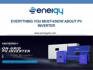Everything you must-know about PV Inverter