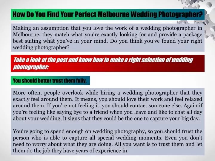 how do you find your perfect melbourne wedding
