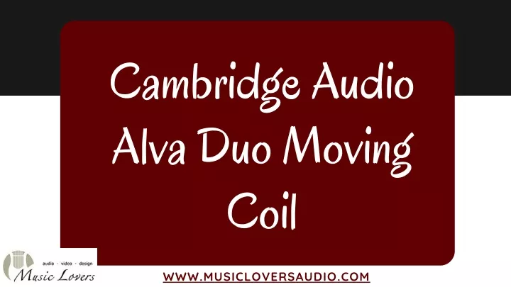 cambridge audio alva duo moving coil