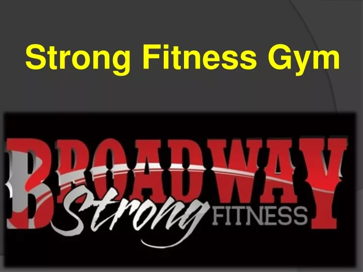 strong fitness gym