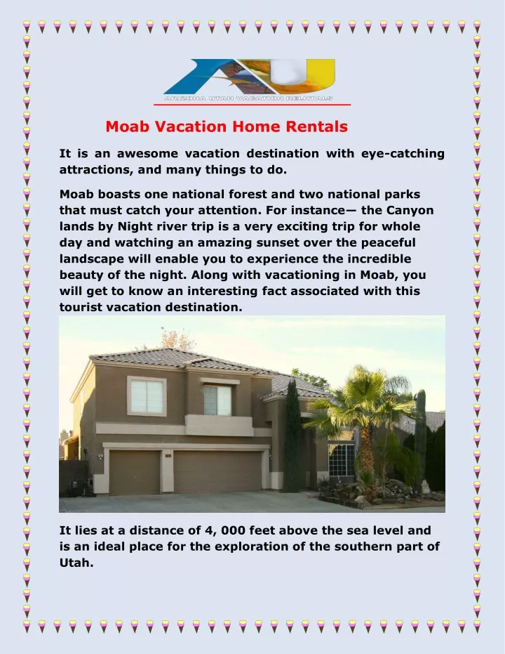 moab vacation home rentals
