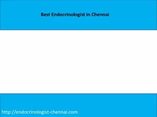 Best Endocrinologist Doctor In Chennai