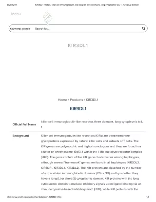 2020 12 17 kir3dl1 protein killer cell