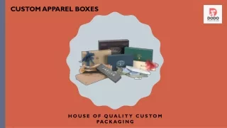 Custom Apparel Boxes Wholesale | Retail Packaging