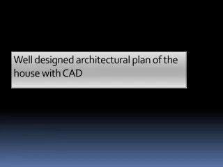 well designed architectural plan of the house with cad