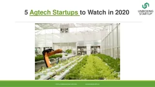 5 Agtech Startups to Watch in 2020 | Unboxing Startups