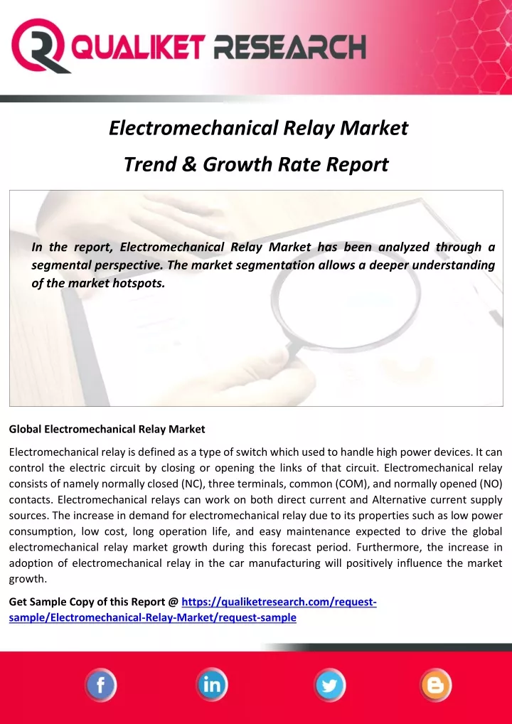 electromechanical relay market