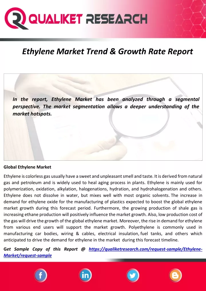 ethylene market trend growth rate report