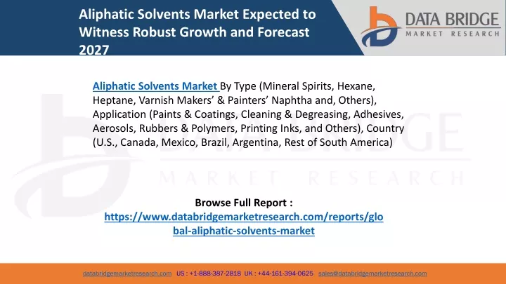aliphatic solvents market expected to witness