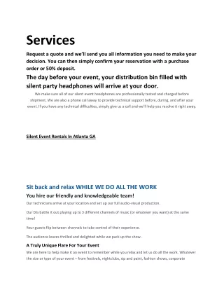 services