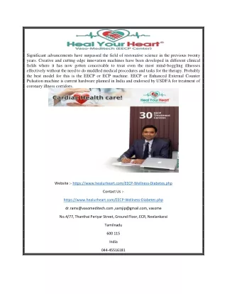 EECP For Diabetes | Healurheart.com