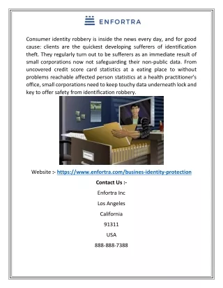 consumer identity robbery is inside the news