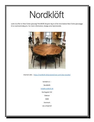 New Yorker Glasvæg | Nordklöft.dk