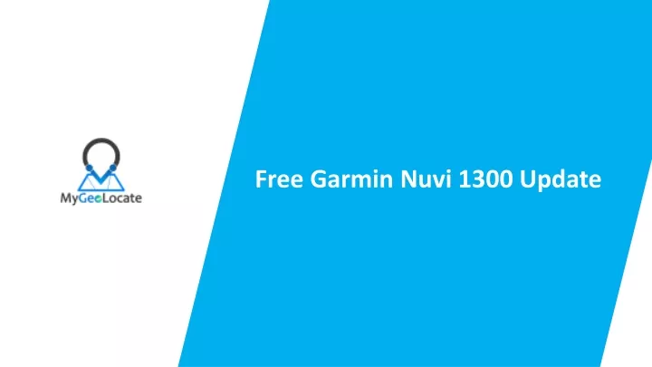 free garmin nuvi 1300 update