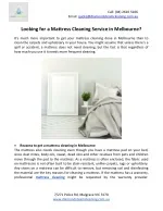 Looking for a Mattress Cleaning Service in Melbourne? - slide 1
