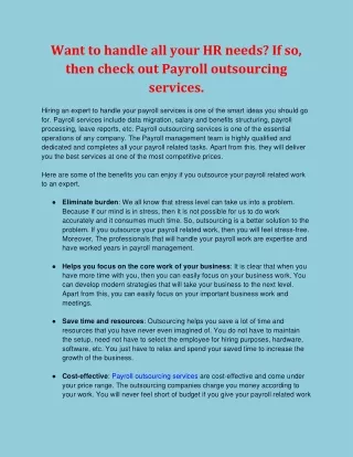 want to handle all your hr needs if so then check