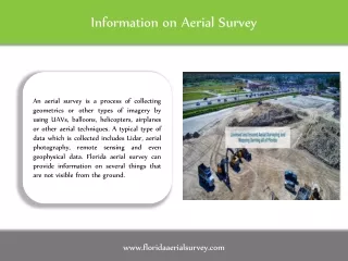 Information on Aerial Survey