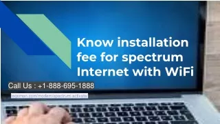 Spectrum Internet installation fee