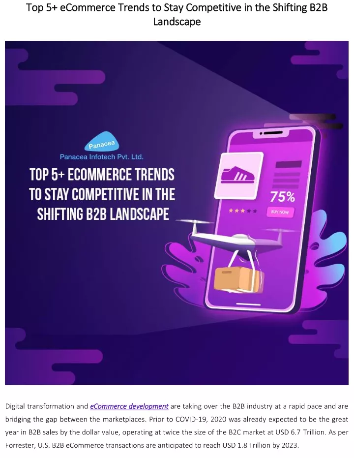 top 5 ecommerce trends to stay competitive