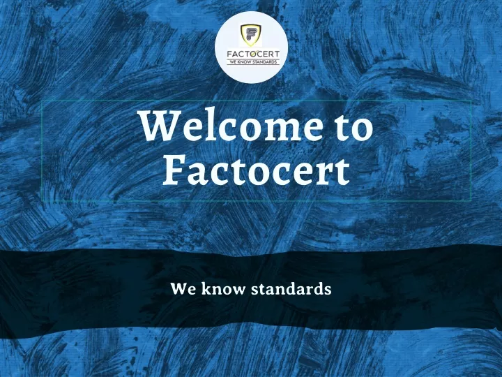 welcome to factocert