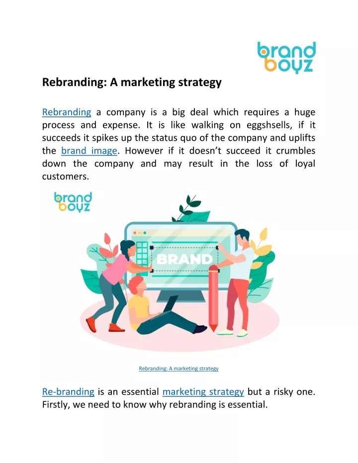 rebranding a marketing strategy rebranding
