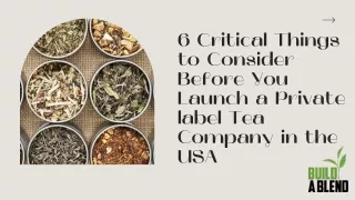 Private label tea