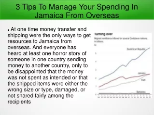 Manage Your Spending In Jamaica From Overseas