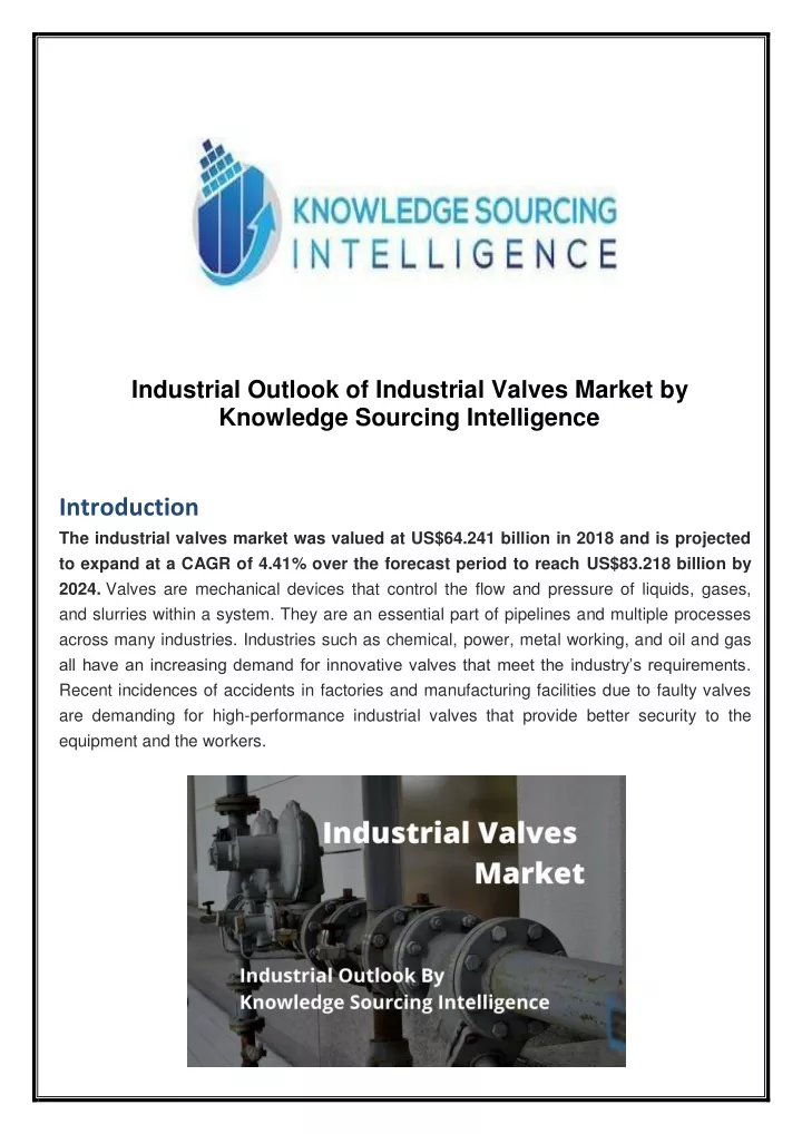 industrial outlook of industrial valves market