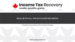 deal with all the accounting needs