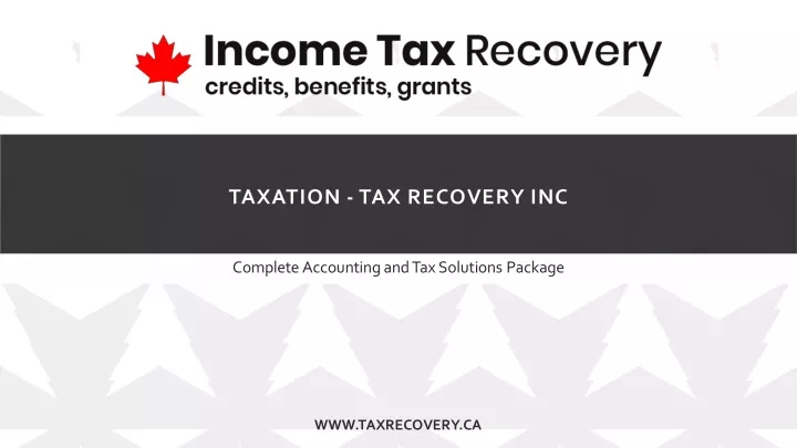 taxation tax recovery inc
