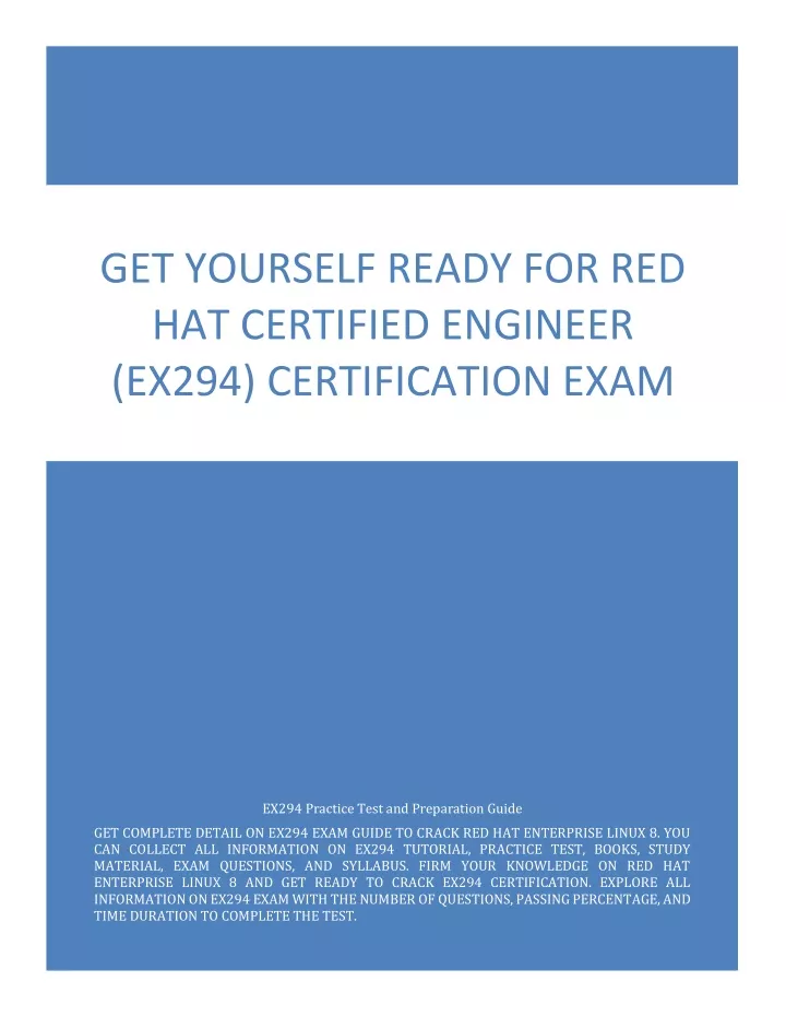 get yourself ready for red hat certified engineer
