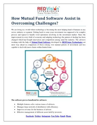 how mutual fund software assist in overcoming