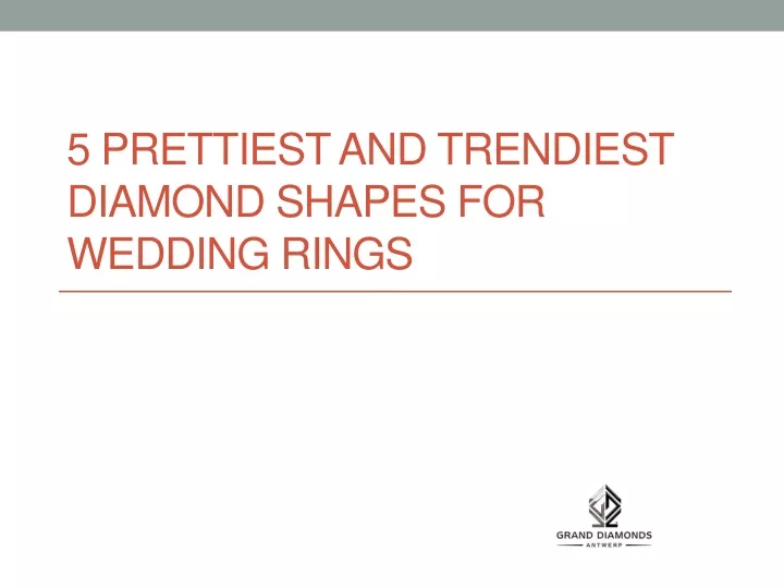 5 prettiest and trendiest diamond shapes for wedding rings