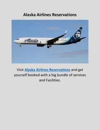 alaska airlines reservations