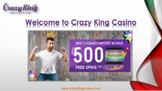 Enjoy Free Casino Slot Games For Fun at Crazykingcasino.com