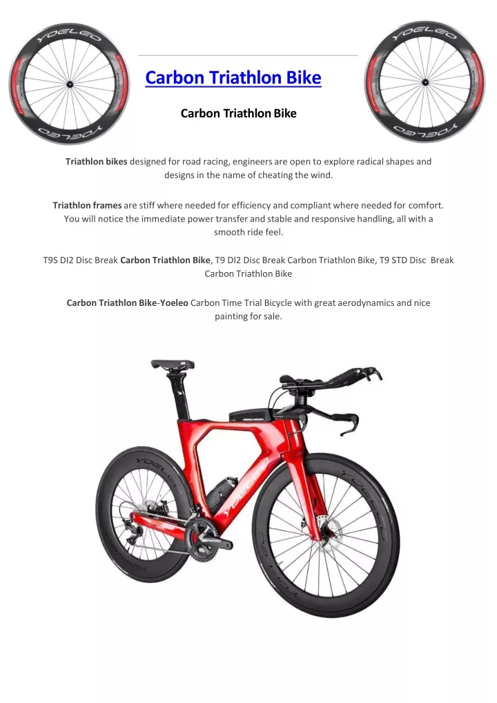carbon triathlon bike