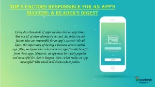 top 6 factors responsible for an app s success