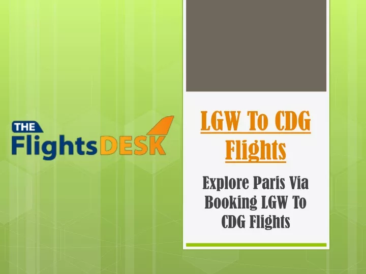 lgw to cdg flights