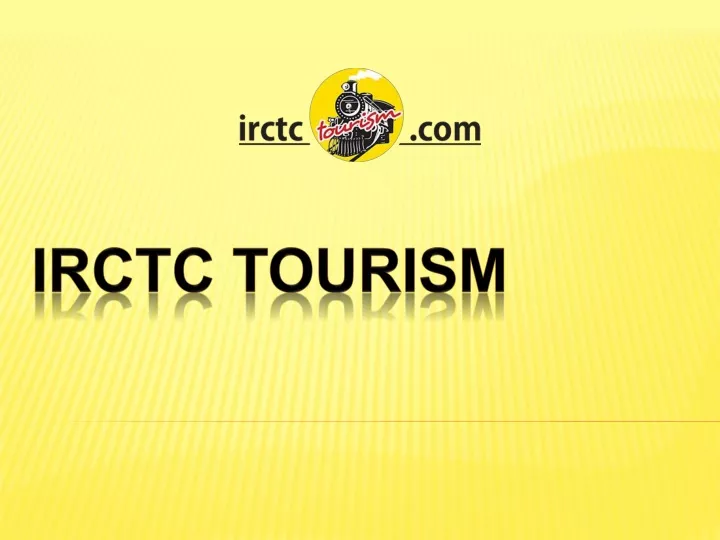 irctc tourism