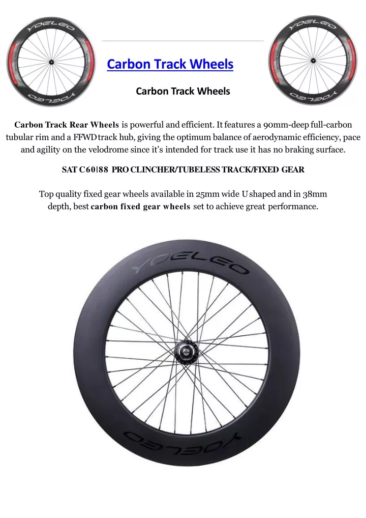 carbon track wheels