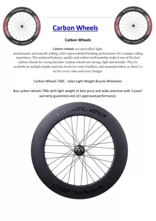 carbon wheels