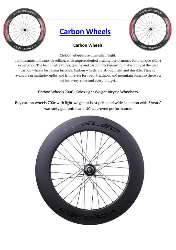 carbon wheels