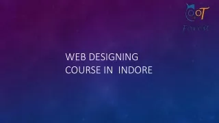 Web designing course in Indore