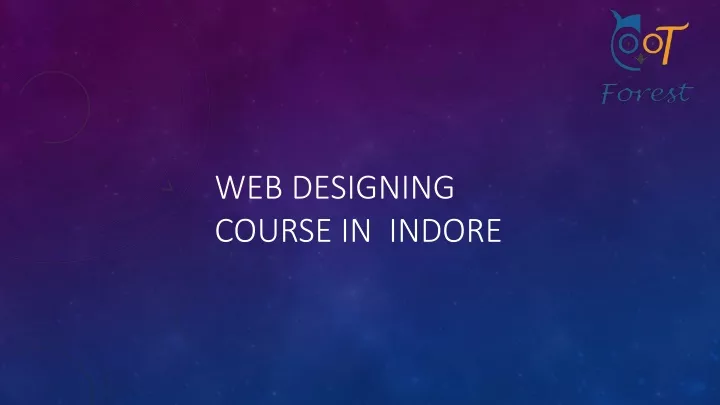 web designing course in indore