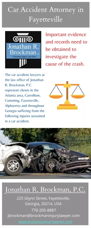 Car Accident Attorney in Fayetteville